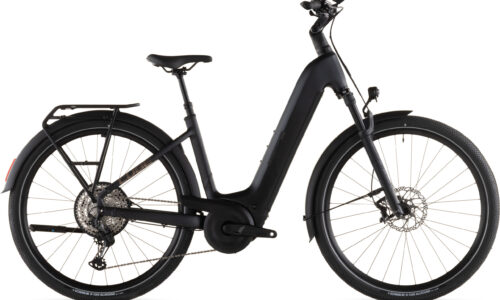 Cube Nuride Hybrid SLX 800 Wh black´n´gold - Bicicleta Eléctrica Trekking 2026 Cuadro abierto