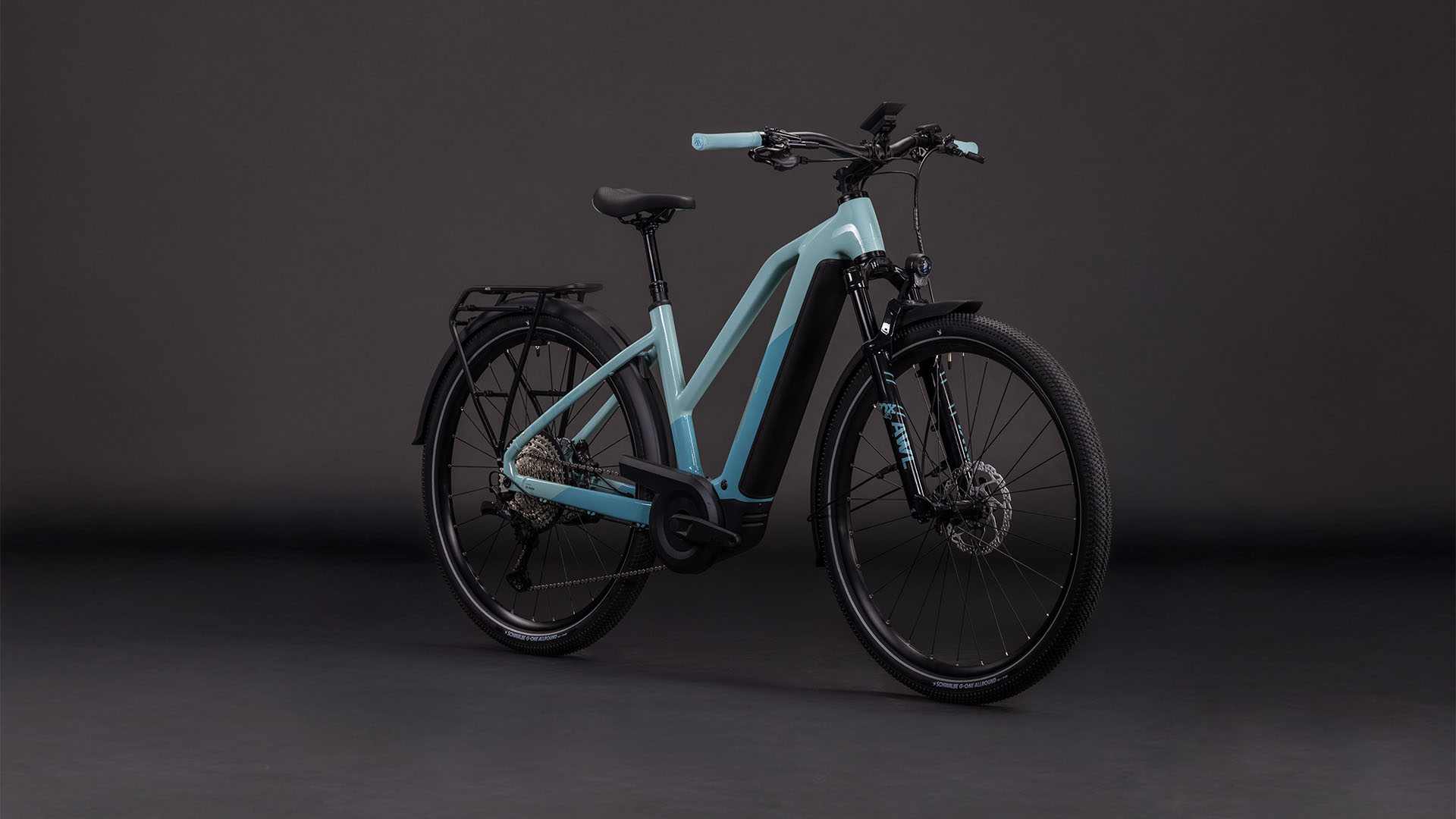 Cube Nuride Hybrid SLX 800 Wh skylight´n´arubablue – Bicicleta Eléctrica Trekking 2026 Cuadro semiabierto ebike.es Gran tienda de bicicletas eléctricas en España 6 Cube Nuride Hybrid SLX 800 Wh skylight´n´arubablue - Bicicleta Eléctrica Trekking 2026 Cuadro semiabierto - Imagen 2
