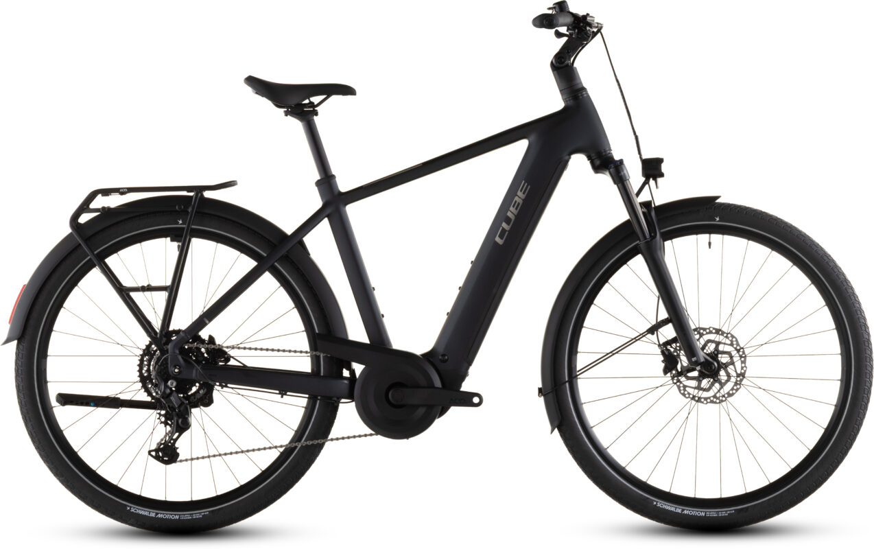 Cube Touring Hybrid ONE 600 Wh coal´n´chrome – Bicicleta Eléctrica Trekking 2026 Barra alta