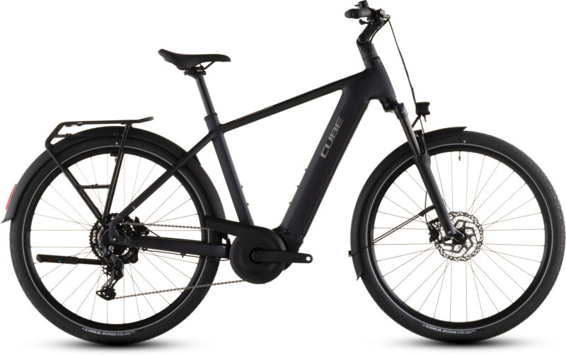 Cube Touring Hybrid ONE 600 Wh coal´n´chrome - Bicicleta Eléctrica Trekking 2026 Barra alta