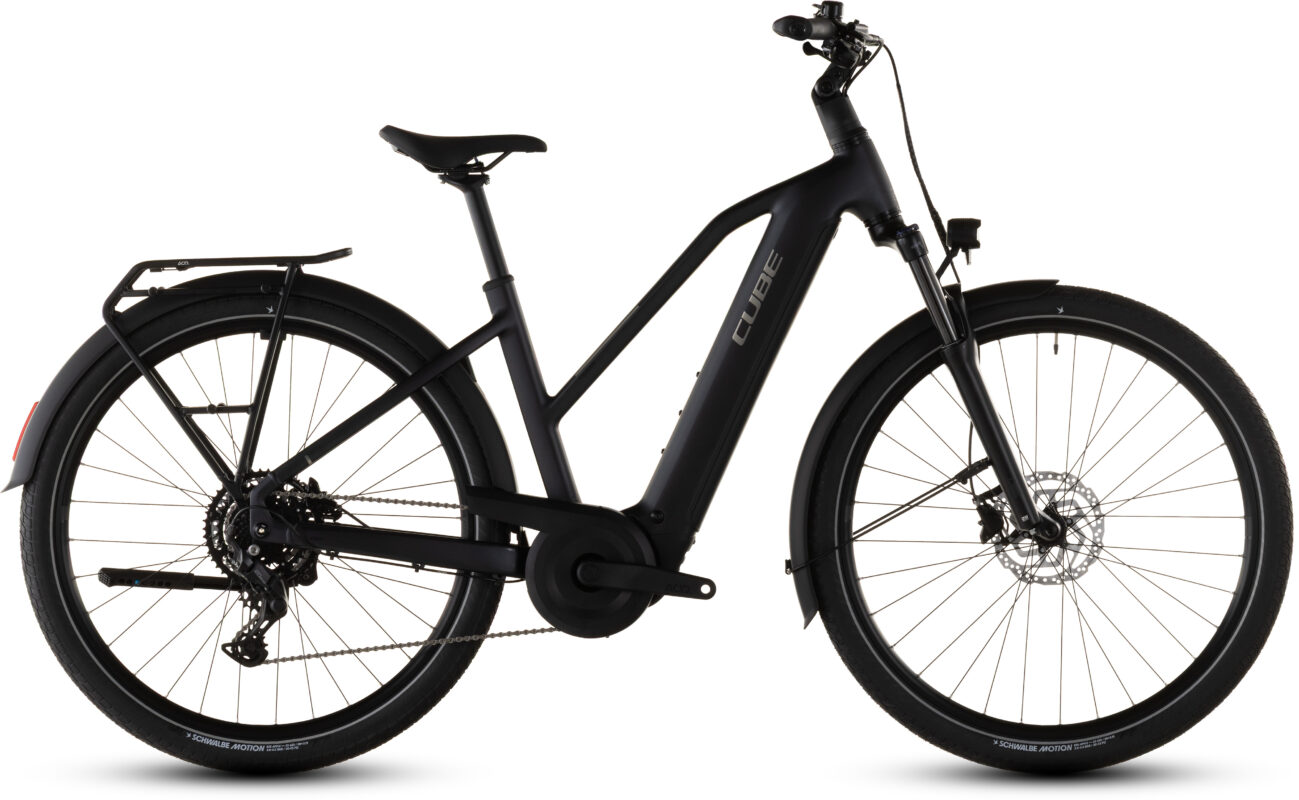 Cube Touring Hybrid ONE 600 Wh coal´n´chrome – Bicicleta Eléctrica Trekking 2026 Cuadro semiabierto