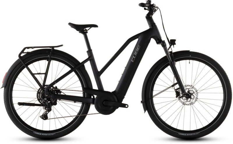 Cube Touring Hybrid ONE 600 Wh coal´n´chrome - Bicicleta Eléctrica Trekking 2026 Cuadro semiabierto