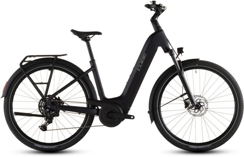 Cube Touring Hybrid ONE 600 Wh coal´n´chrome - Bicicleta Eléctrica Trekking 2026 Cuadro abierto