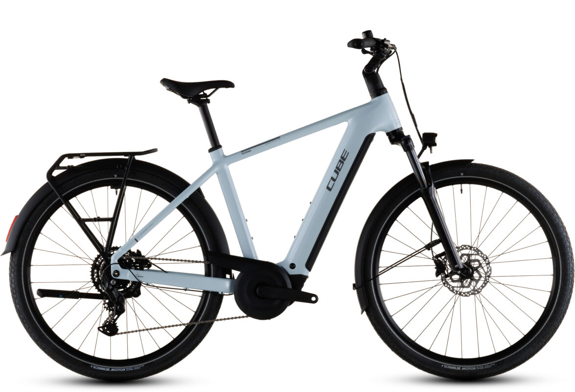 Cube Touring Hybrid ONE 600 Wh glacier´n´reflex – Bicicleta Eléctrica Trekking 2026 Barra alta