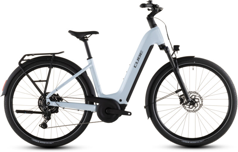 Cube Touring Hybrid ONE 600 Wh glacier´n´reflex - Bicicleta Eléctrica Trekking 2026 Cuadro abierto