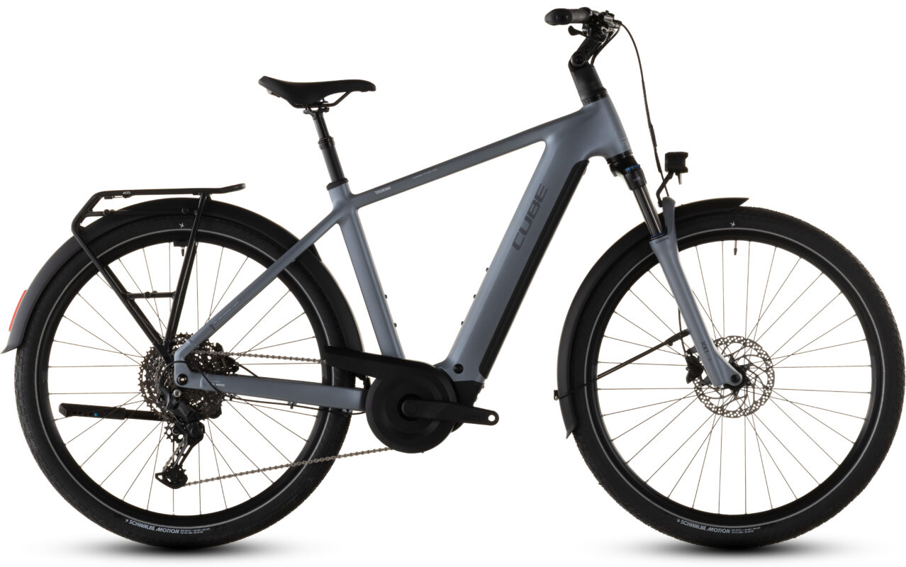 Cube Touring Hybrid Pro 800 Wh pearlgrey´n´grey – Bicicleta Eléctrica Trekking 2026 Barra alta