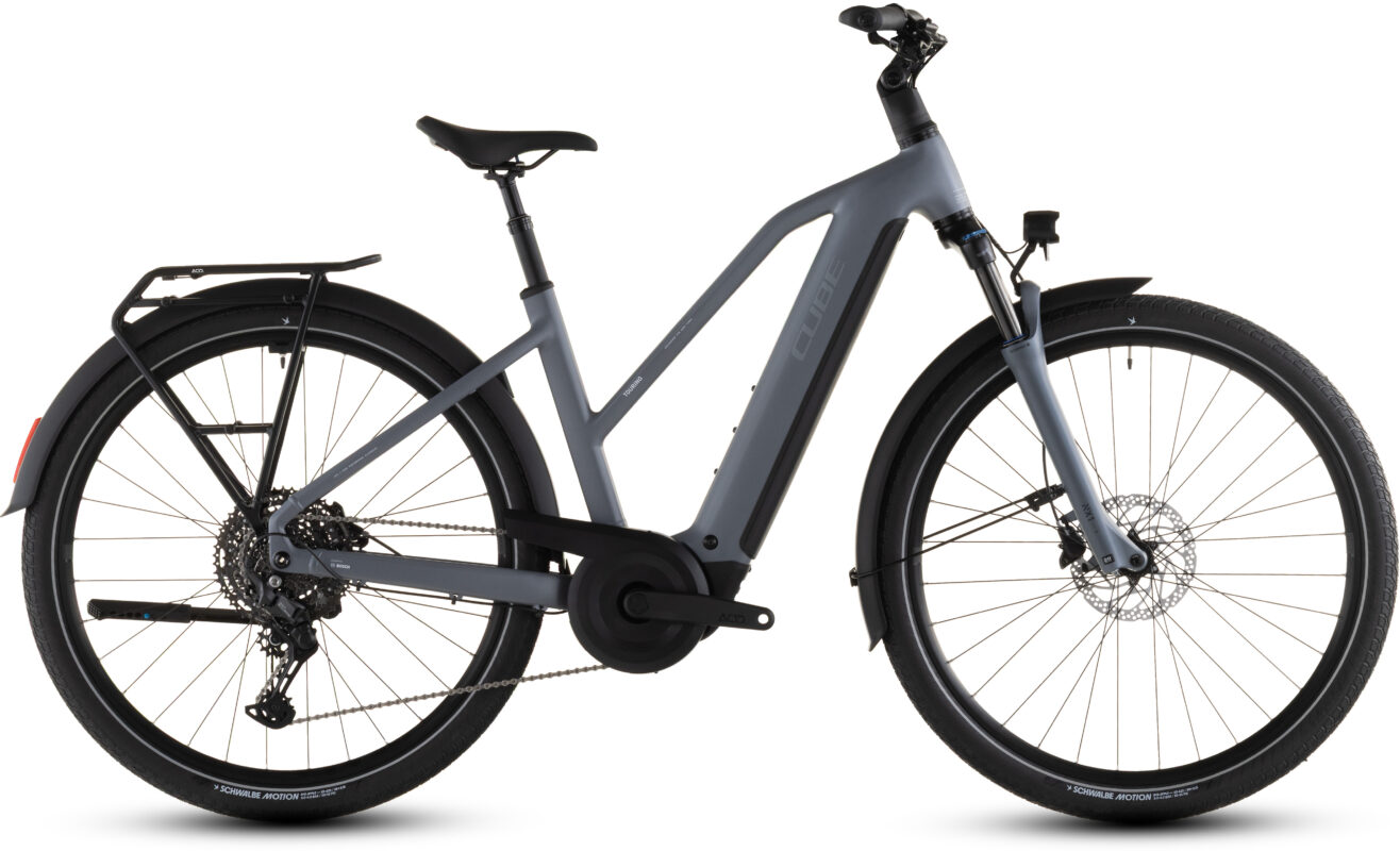 Cube Touring Hybrid Pro 800 Wh pearlgrey´n´grey – Bicicleta Eléctrica Trekking 2026 Cuadro semiabierto