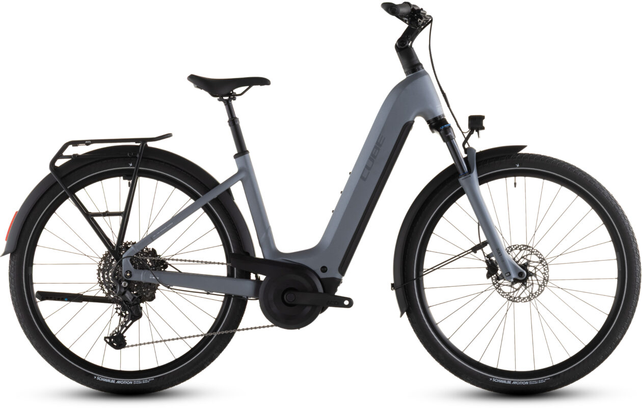 Cube Touring Hybrid Pro 800 Wh pearlgrey´n´grey – Bicicleta Eléctrica Trekking 2026 Cuadro abierto