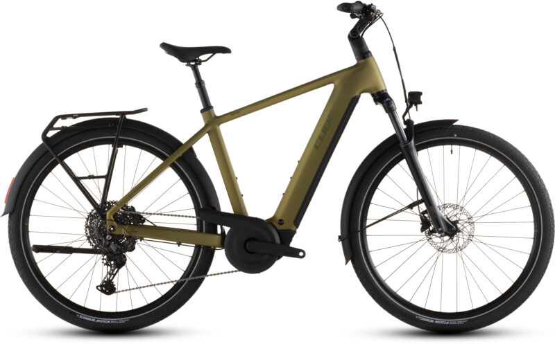 Cube Touring Hybrid Pro 800 Wh goldenlime´n´black - Bicicleta Eléctrica Trekking 2026 Barra alta