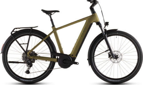 Cube Touring Hybrid Pro 800 Wh goldenlime´n´black - Bicicleta Eléctrica Trekking 2026 Barra alta