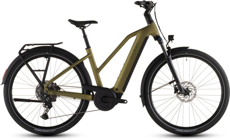 Cube Touring Hybrid Pro 800 Wh goldenlime´n´black - Bicicleta Eléctrica Trekking 2026 Cuadro semiabierto