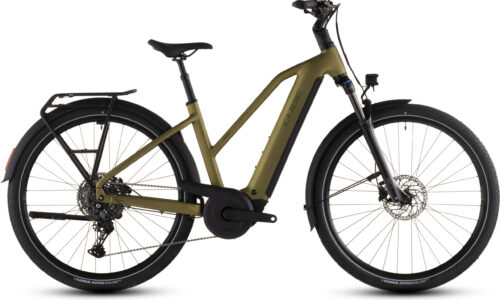 Cube Touring Hybrid Pro 800 Wh goldenlime´n´black - Bicicleta Eléctrica Trekking 2026 Cuadro semiabierto