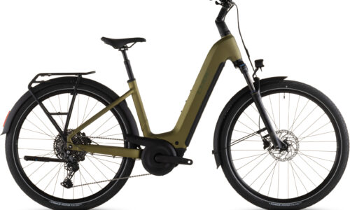 Cube Touring Hybrid Pro 800 Wh goldenlime´n´black - Bicicleta Eléctrica Trekking 2026 Cuadro abierto