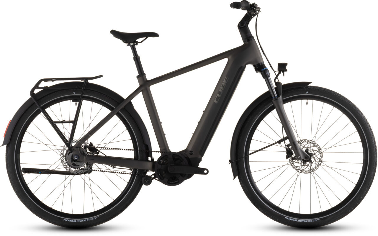Cube Touring Hybrid Comfort SLX 800 Wh charcoal´n´chrome – Bicicleta Eléctrica Trekking 2026 Barra alta