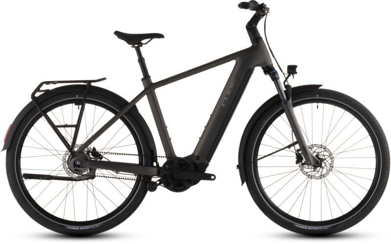 Cube Touring Hybrid Comfort SLX 800 Wh charcoal´n´chrome - Bicicleta Eléctrica Trekking 2026 Barra alta