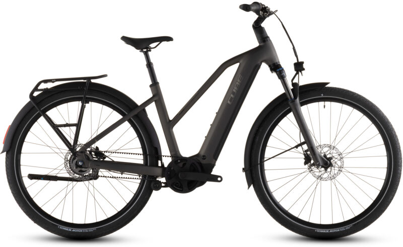 Cube Touring Hybrid Comfort SLX 800 Wh charcoal´n´chrome - Bicicleta Eléctrica Trekking 2026 Cuadro semiabierto