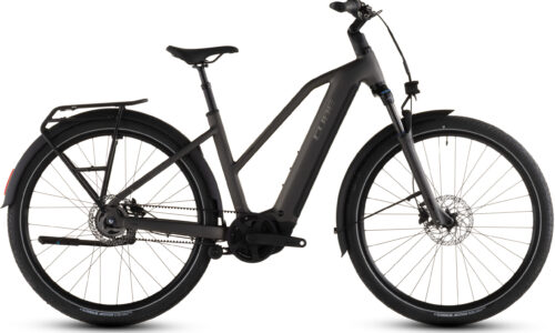 Cube Touring Hybrid Comfort SLX 800 Wh charcoal´n´chrome - Bicicleta Eléctrica Trekking 2026 Cuadro semiabierto