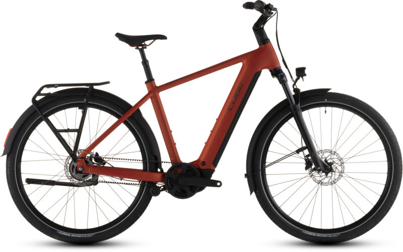 Cube Touring Hybrid Comfort SLX 800 Wh chilli´n´chrome - Bicicleta Eléctrica Trekking 2026 Barra alta