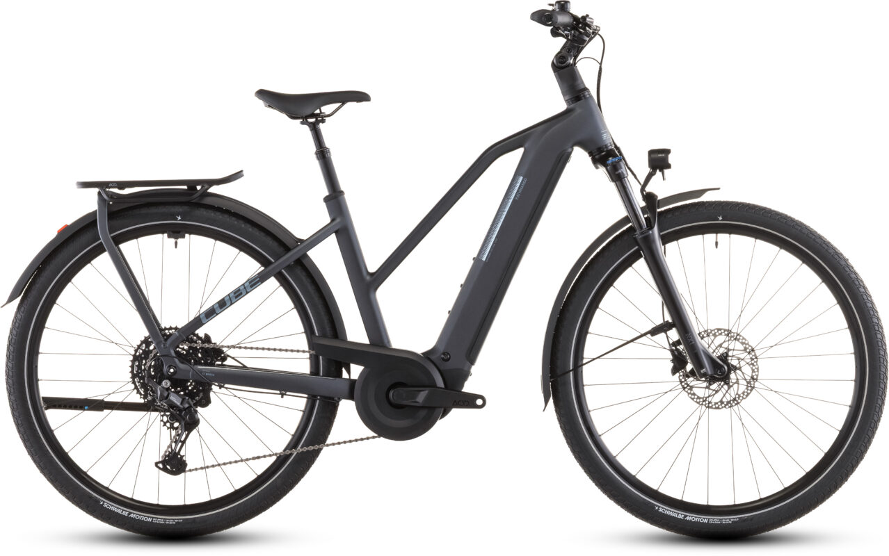 Cube Kathmandu Hybrid ONE 800 Wh metallicgrey´n´grey – Bicicleta Eléctrica Trekking 2026 Cuadro semiabierto