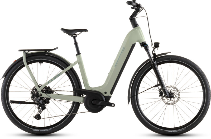 Cube Kathmandu Hybrid ONE 800 Wh pea´n´green - Bicicleta Eléctrica Trekking 2026 Cuadro abierto