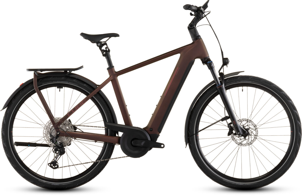 Cube Kathmandu Hybrid Pro 800 Wh sunglow´n´chrome – Bicicleta Eléctrica Trekking 2026 Barra alta