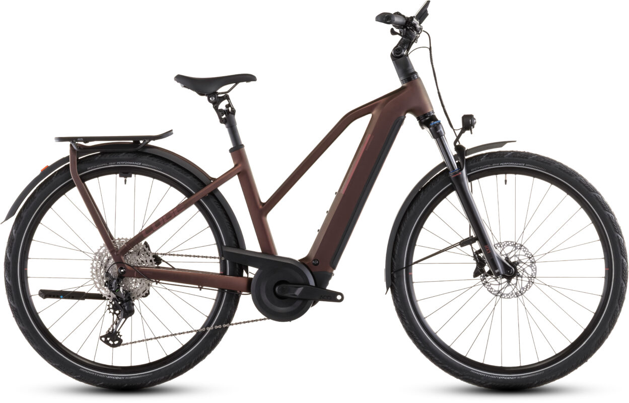 Cube Kathmandu Hybrid Pro 800 Wh sunglow´n´chrome – Bicicleta Eléctrica Trekking 2026 Cuadro semiabierto