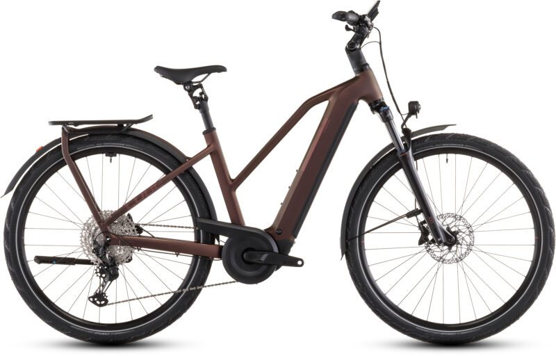 Cube Kathmandu Hybrid Pro 800 Wh sunglow´n´chrome - Bicicleta Eléctrica Trekking 2026 Cuadro semiabierto