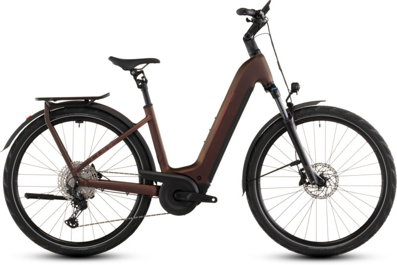 Cube Kathmandu Hybrid Pro 800 Wh sunglow´n´chrome - Bicicleta Eléctrica Trekking 2026 Cuadro abierto
