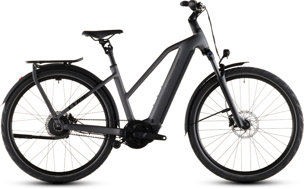 Cube Kathmandu Hybrid Comfort Pro 800 Wh slabgrey´n´black – Bicicleta Eléctrica Trekking 2026 Cuadro semiabierto