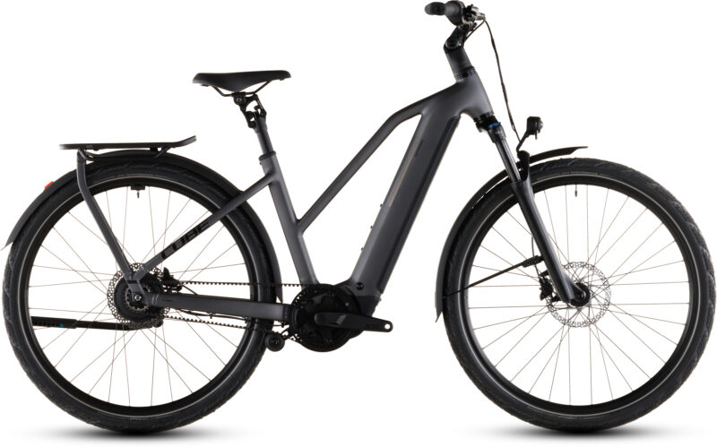 Cube Kathmandu Hybrid Comfort Pro 800 Wh slabgrey´n´black - Bicicleta Eléctrica Trekking 2026 Cuadro semiabierto