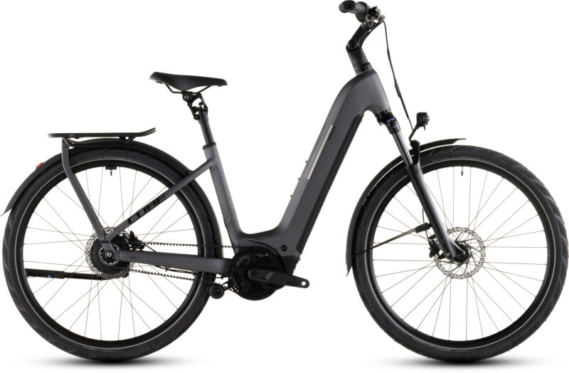 Cube Kathmandu Hybrid Comfort Pro 800 Wh slabgrey´n´black - Bicicleta Eléctrica Trekking 2026 Cuadro abierto