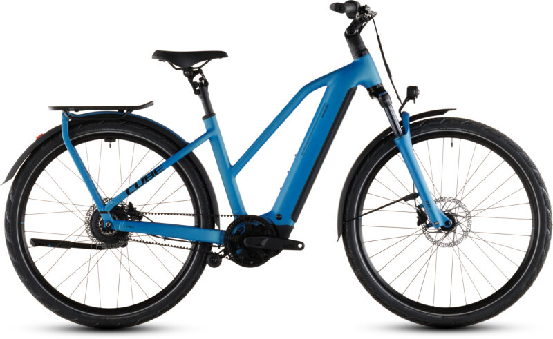 Cube Kathmandu Hybrid Comfort Pro 800 Wh azure´n´black - Bicicleta Eléctrica Trekking 2026 Cuadro semiabierto