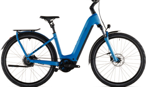 Cube Kathmandu Hybrid Comfort Pro 800 Wh azure´n´black - Bicicleta Eléctrica Trekking 2026 Cuadro abierto