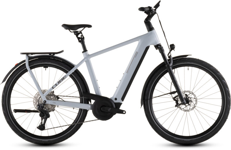 Cube Kathmandu Hybrid SLX 800 Wh foggrey´n´grey - Bicicleta Eléctrica Trekking 2026 Barra alta