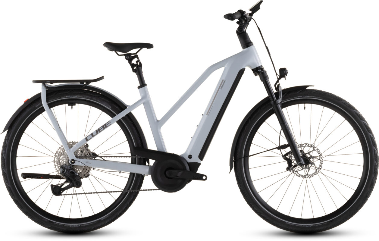 Cube Kathmandu Hybrid SLX 800 Wh foggrey´n´grey – Bicicleta Eléctrica Trekking 2026 Cuadro semiabierto