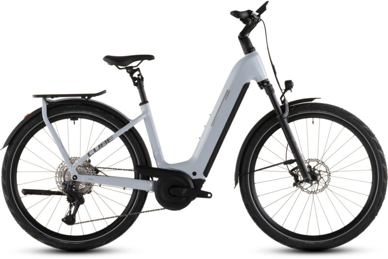 Cube Kathmandu Hybrid SLX 800 Wh foggrey´n´grey - Bicicleta Eléctrica Trekking 2026 Cuadro abierto