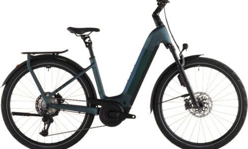Cube Kathmandu Hybrid SLT 800 Wh duskwood´n´goblin - Bicicleta Eléctrica Trekking 2026 Cuadro abierto