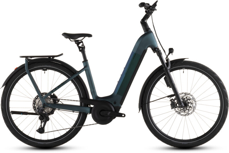 Cube Kathmandu Hybrid SLT 800 Wh duskwood´n´goblin - Bicicleta Eléctrica Trekking 2026 Cuadro abierto