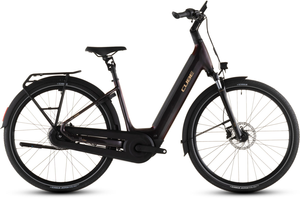 Cube Supreme Hybrid Comfort Pro 600 Wh solareclipse´n´gold – Bicicleta Eléctrica Urbana 2026