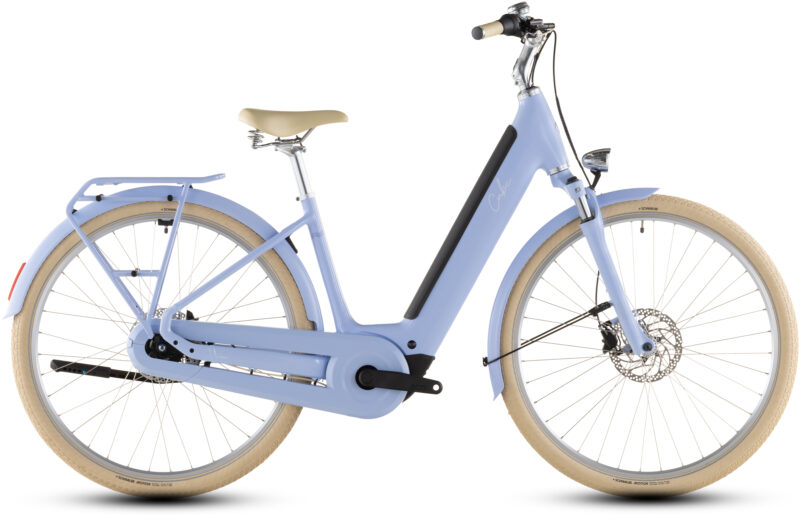 Cube Aruba Hybrid 600 Wh blueblossom´n´creme - Bicicleta Eléctrica Urbana 2026