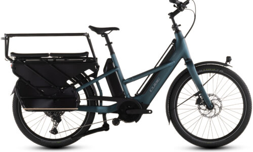 Cube Longtail Hybrid Family 800 Wh royalgreen´n´black - Bicicleta Eléctrica Cargo 2026