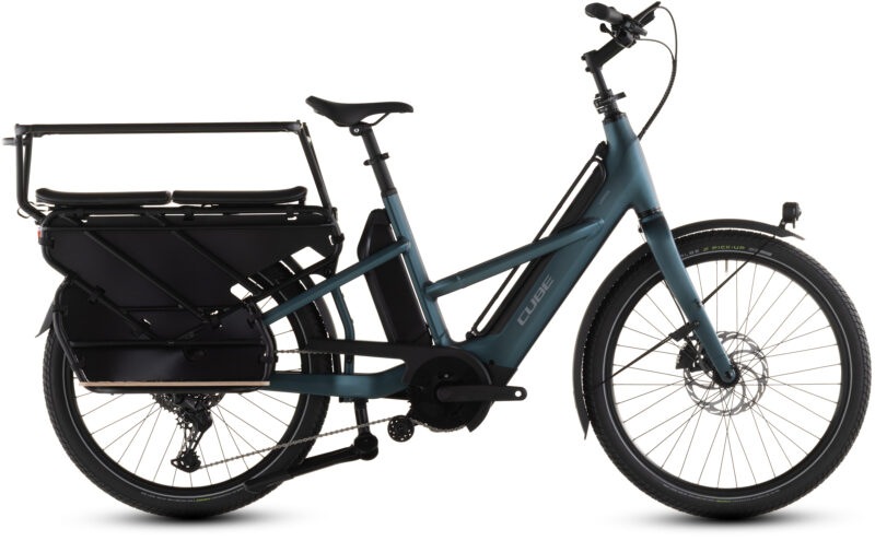 Cube Longtail Hybrid Family 800 Wh royalgreen´n´black - Bicicleta Eléctrica Cargo 2026