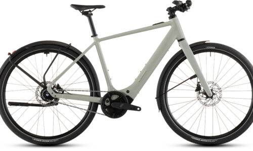 Cube Editor Hybrid SLX 400X FE reedbeige´n´chrome - Bicicleta Eléctrica Urbana 2026 Barra alta