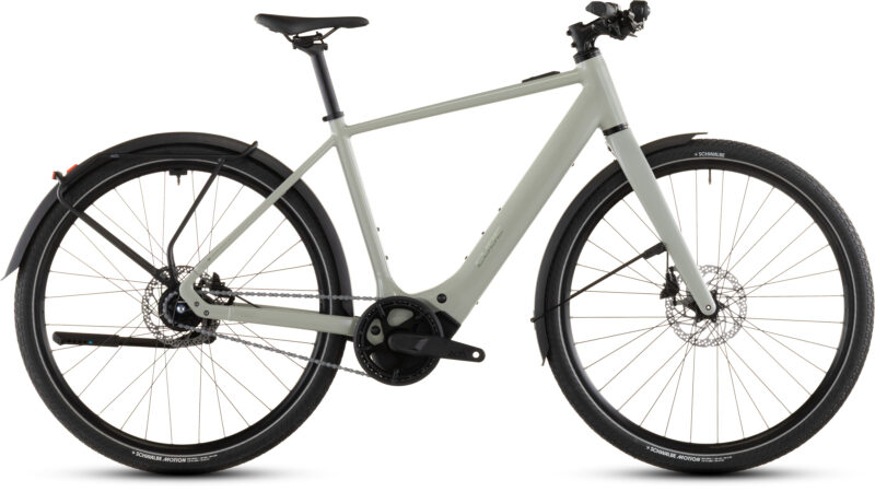 Cube Editor Hybrid SLX 400X FE reedbeige´n´chrome - Bicicleta Eléctrica Urbana 2026 Barra alta