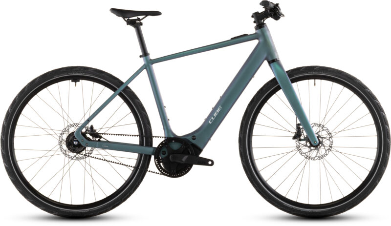 Cube Editor Hybrid SLT 400X smaragdgrey´n´prism - Bicicleta Eléctrica Urbana 2026 Barra alta
