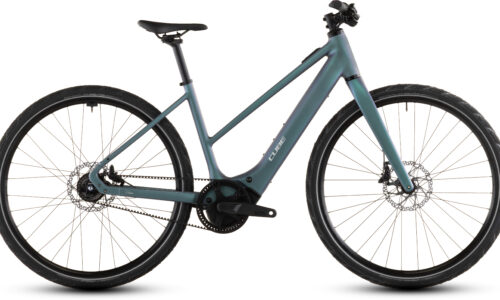 Cube Editor Hybrid SLT 400X smaragdgrey´n´prism - Bicicleta Eléctrica Urbana 2026 Cuadro semiabierto