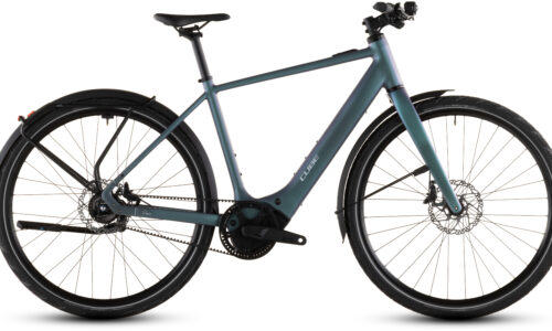 Cube Editor Hybrid SLT 400X FE smaragdgrey´n´prism - Bicicleta Eléctrica Urbana 2026 Barra alta