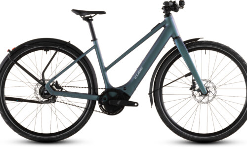 Cube Editor Hybrid SLT 400X FE smaragdgrey´n´prism - Bicicleta Eléctrica Urbana 2026 Cuadro semiabierto