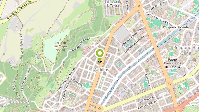 Mapa de La estación de bicicletas en Burgos