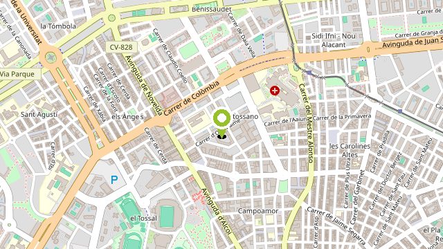 Mapa de Bicicletería Gaby